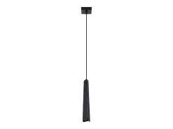 Best Sollux Lighting Lámparas colgantes Astel escandinavo de acero - 1 fuentes luminosas 3000K - L.8 x A.120 cm - Negro
