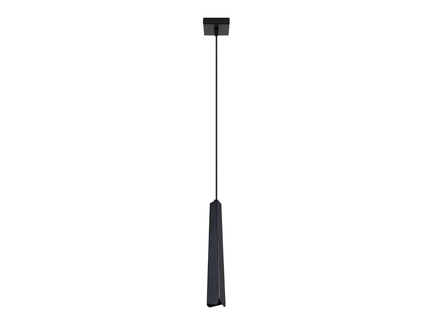 Best Sollux Lighting Lámparas colgantes Astel escandinavo de acero - 1 fuentes luminosas 3000K - L.8 x A.120 cm - Negro