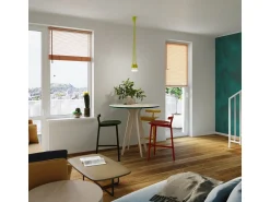 Sollux Lighting Lámpara Suspendida^Lámparas colgantes Astis moderno de CLORURO DE POLIVINILO - 5 fuentes luminosas 3000K - L.25 x A.90 cm - Amarillo