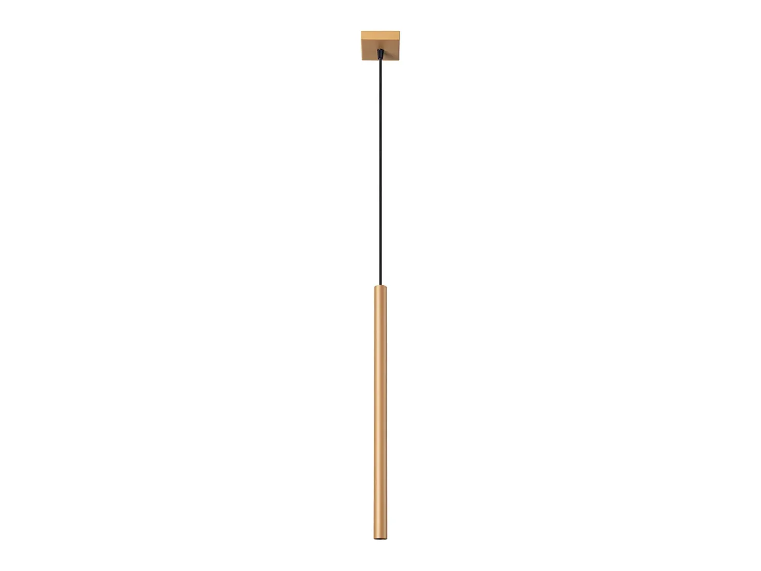 Sollux Lighting Lámpara Suspendida^Lámparas colgantes Brill moderno de acero - 1 fuentes luminosas 3000K - L.3,5 x A.115 cm - Dorado