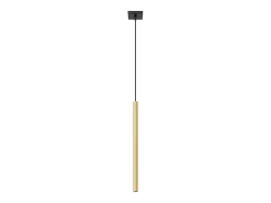 Sollux Lighting Lámpara Suspendida^Lámparas colgantes Brill moderno de acero - 1 fuentes luminosas 4000K - L.8 x A.100 cm - brillo Dorado