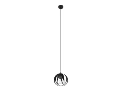 Best Sollux Lighting Lámparas colgantes Brive moderno de acero - 1 fuentes luminosas 4000K - L.16 x A.125 cm - Negro