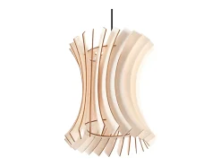 Best Sollux Lighting Lámparas colgantes Elyandra escandinavo de madera - 1 fuentes luminosas 3000K - L.30 x A.107 cm - madera natural Color natural claro