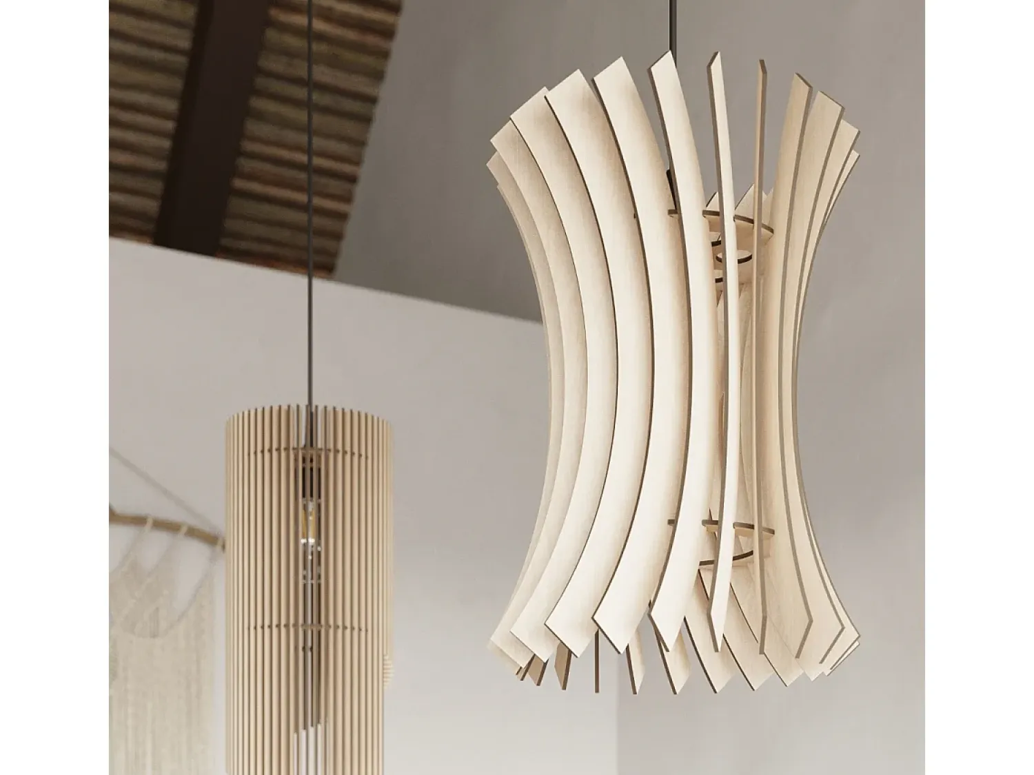 Best Sollux Lighting Lámparas colgantes Elyandra escandinavo de madera - 1 fuentes luminosas 3000K - L.30 x A.107 cm - madera natural Color natural claro