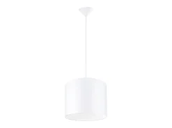 Best Sollux Lighting Lámparas colgantes Gloxo minimalista de tela/PVC - 1 fuentes luminosas 4000K - L.30 x A.88 cm - Blanco