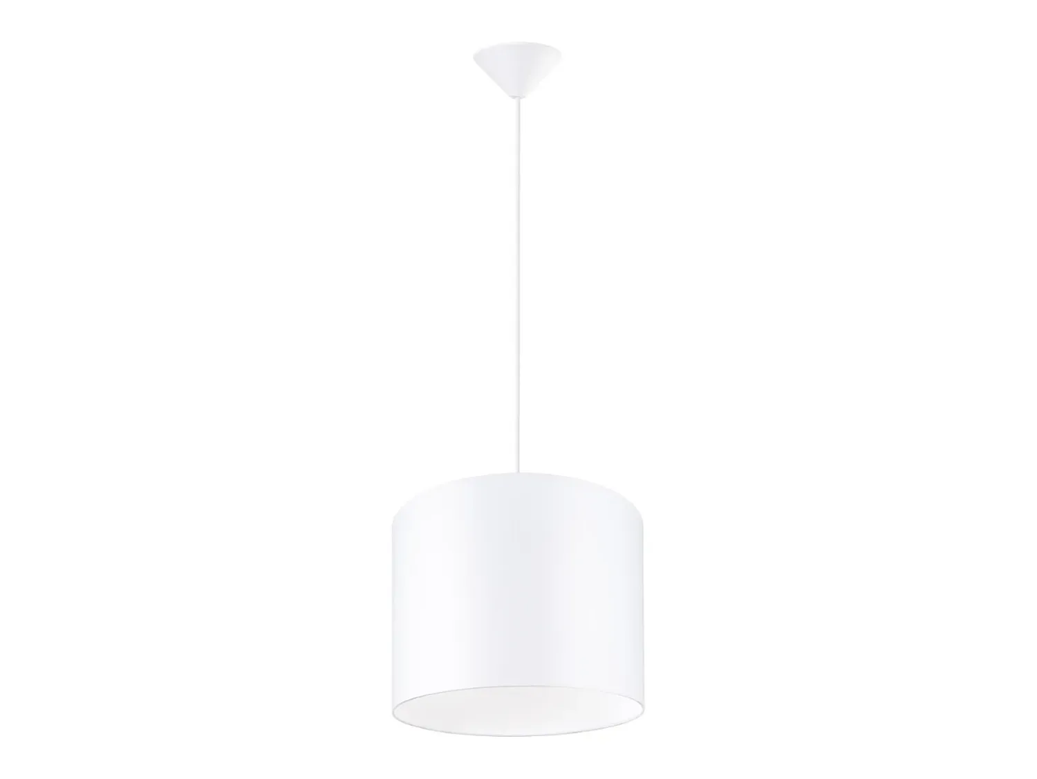 Best Sollux Lighting Lámparas colgantes Gloxo minimalista de tela/PVC - 1 fuentes luminosas 4000K - L.30 x A.88 cm - Blanco