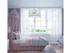 Best Sollux Lighting Lámparas Colgantes Jednorożec Moderno De Cloruro De Polivinilo - 1 Fuentes Luminosas - L.30 X A.95 Cm - Multicolor Blanco / Multicolor