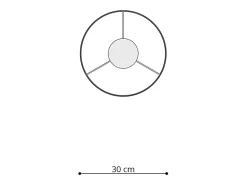 Best Sollux Lighting Lámparas colgantes Lincrone moderno de CLORURO DE POLIVINILO - 1 fuentes luminosas 3000K - L.30 x A.95 cm - Multicolor