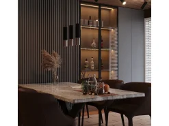 Best Sollux Lighting Lámparas colgantes Zarpex moderno de acero - 3 fuentes luminosas 4000K - L.20 x A.90 cm - /cobre Negro