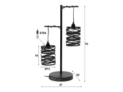 Kawola Lámpara De Mesa^Lámparas de mesa - metal - ALMAS Negro