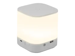 Online NETTLIFE Lámparas de mesa LED , paquete de 2, con batería recargable de 1800 mAh, regulables táctilmente 3000-6500K USB 3 temperaturas de color y Blanco