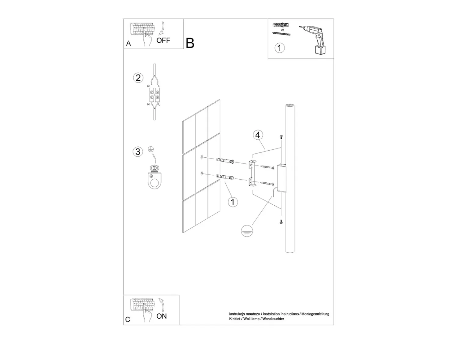 Sollux Lighting Lámparas de pared Brill moderno de acero - 2 fuentes luminosas 4000K - L.2,5 x A.50 cm - Dorado