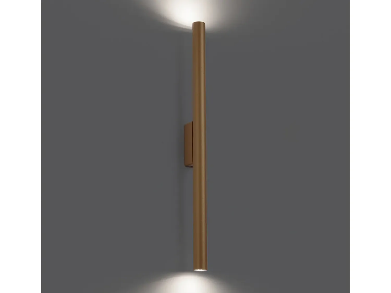 Sollux Lighting Lámparas de pared Brill moderno de acero - 2 fuentes luminosas 4000K - L.2,5 x A.50 cm - Dorado