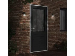 Sale Lámparas de pared de exterior 2 uds aluminio fundido ES600351 Negro