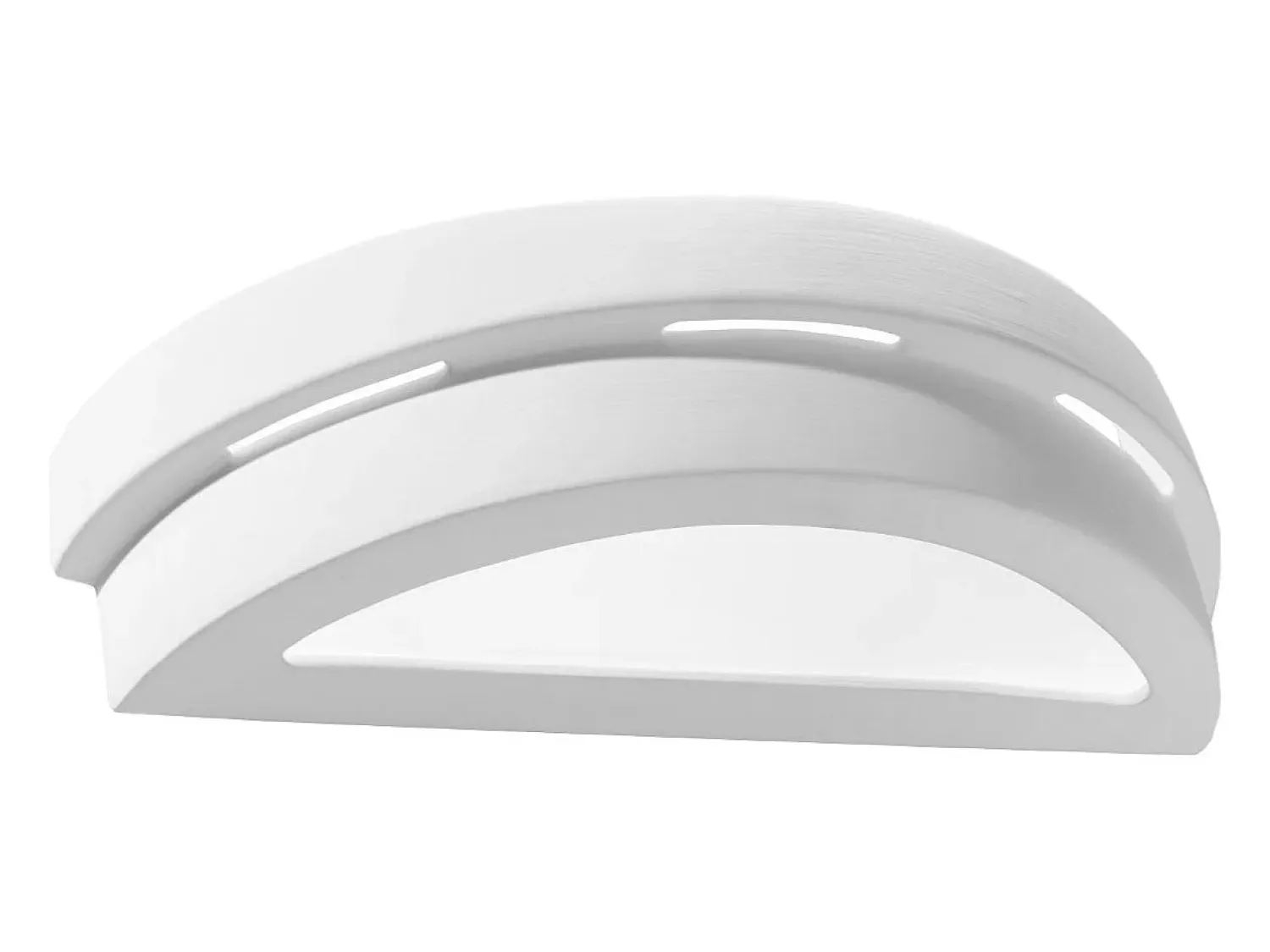 Sollux Lighting Aplique Para Pared^Lámparas de pared Gloch moderno de cerámica/vidrio - 1 fuentes luminosas 3000K - L.40 x A.10 cm - Blanco