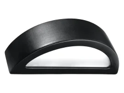 Sollux Lighting Aplique Para Pared^Lámparas de pared Gloim moderno de cerámica/vidrio - 1 fuentes luminosas 3000K - L.40,5 x A.10 cm - Negro