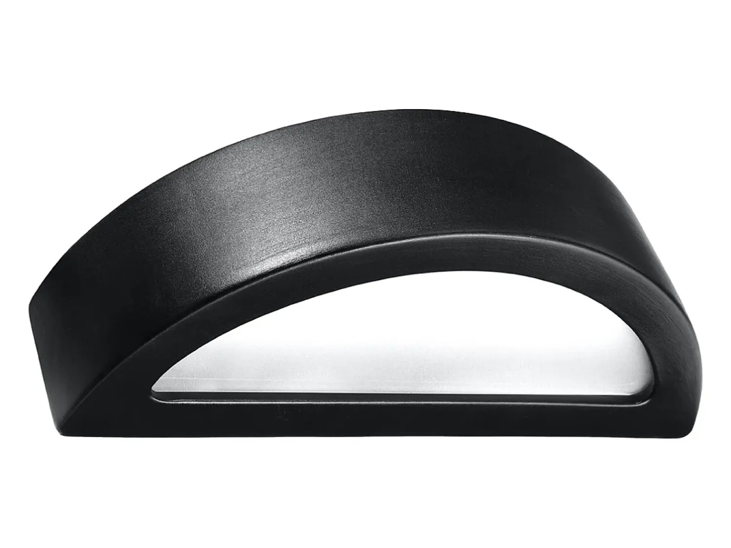 Sollux Lighting Aplique Para Pared^Lámparas de pared Gloim moderno de cerámica/vidrio - 1 fuentes luminosas 3000K - L.40,5 x A.10 cm - Negro