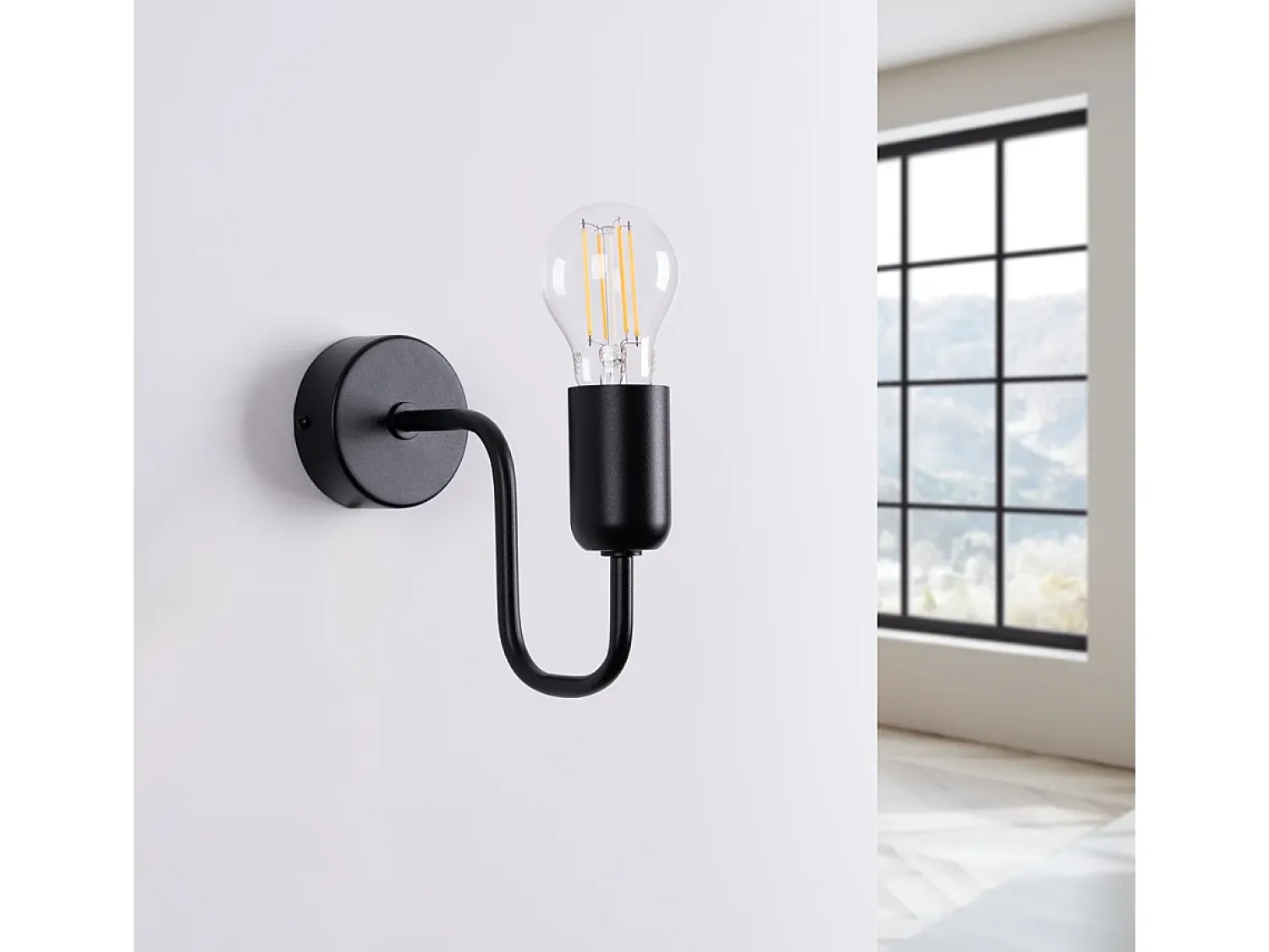Sale Sollux Lighting Lámparas de pared Infinix industrial de acero - 1 fuentes luminosas 3000K - L.8,5 x A.20 cm - Negro