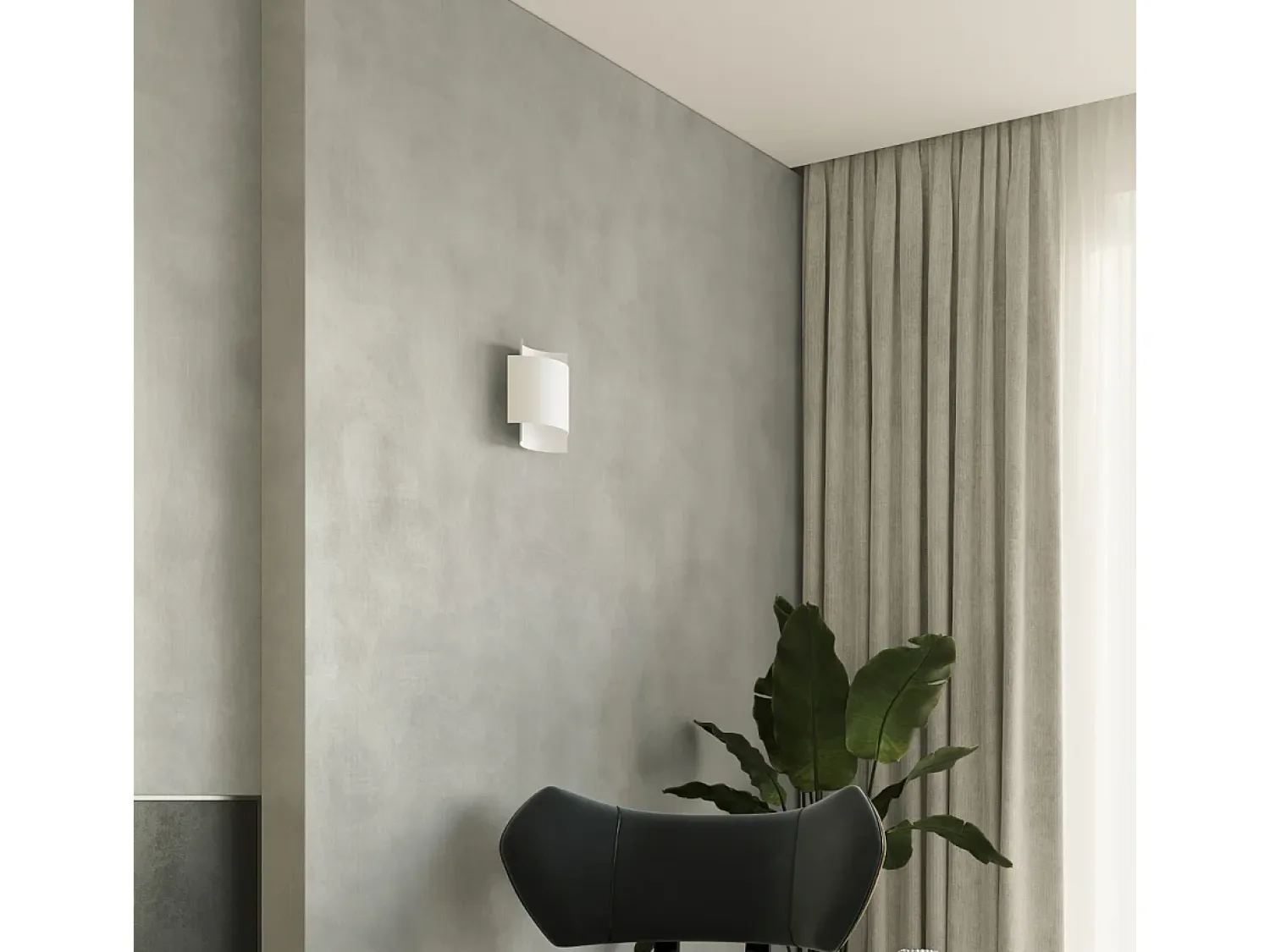 Sollux Lighting Aplique Para Pared^Lámparas de pared Influx industrial de acero - 1 fuentes luminosas 4000K - L.22 x A.23 cm - Blanco