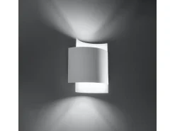 Sollux Lighting Aplique Para Pared^Lámparas de pared Influx industrial de acero - 1 fuentes luminosas 4000K - L.22 x A.23 cm - Blanco