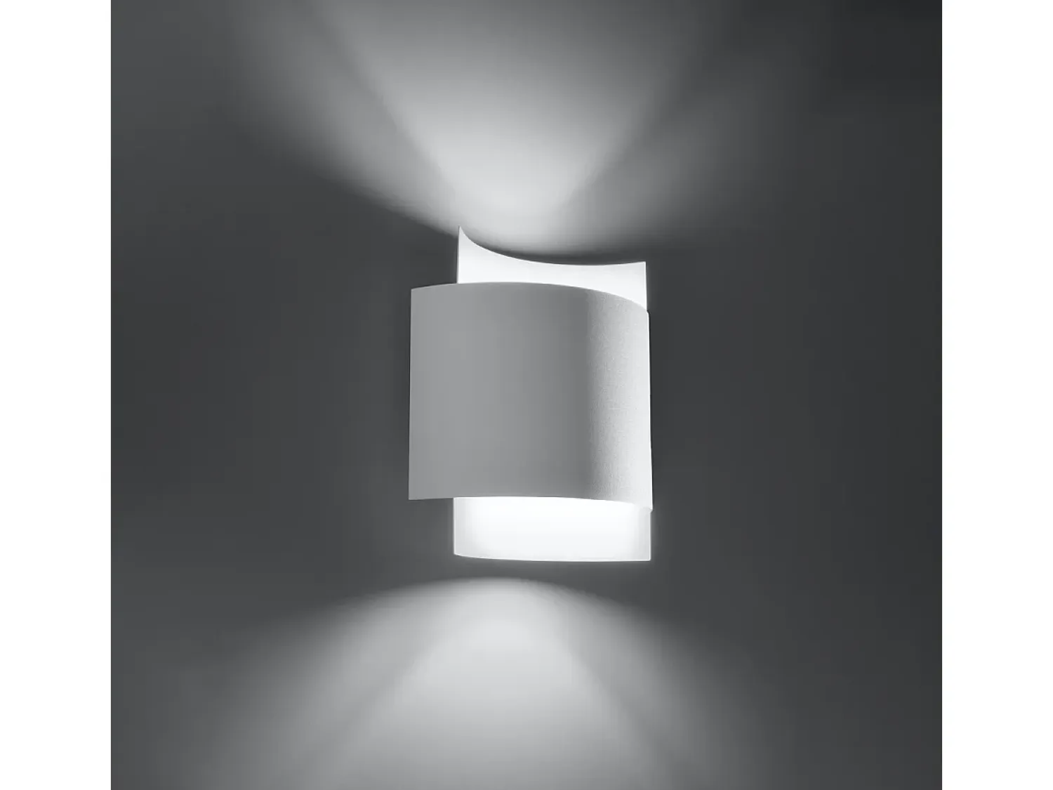 Sollux Lighting Aplique Para Pared^Lámparas de pared Influx industrial de acero - 1 fuentes luminosas 4000K - L.22 x A.23 cm - Blanco