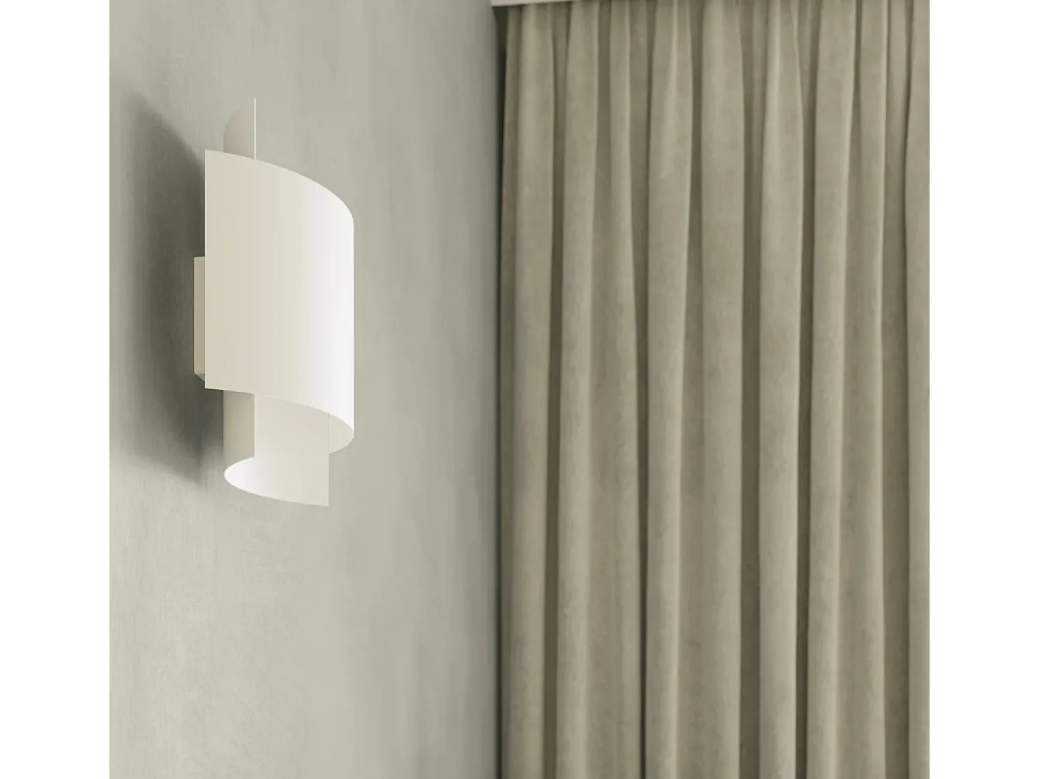 Sollux Lighting Aplique Para Pared^Lámparas de pared Influx industrial de acero - 1 fuentes luminosas 4000K - L.22 x A.23 cm - Blanco
