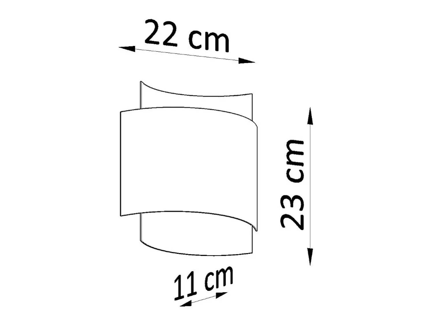 Sollux Lighting Aplique Para Pared^Lámparas de pared Influx industrial de acero - 1 fuentes luminosas 4000K - L.22 x A.23 cm - Blanco