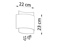 Sollux Lighting Aplique Para Pared^Lámparas de pared Influx industrial de acero - 1 fuentes luminosas 3000K - L.22 x A.23 cm - Negro