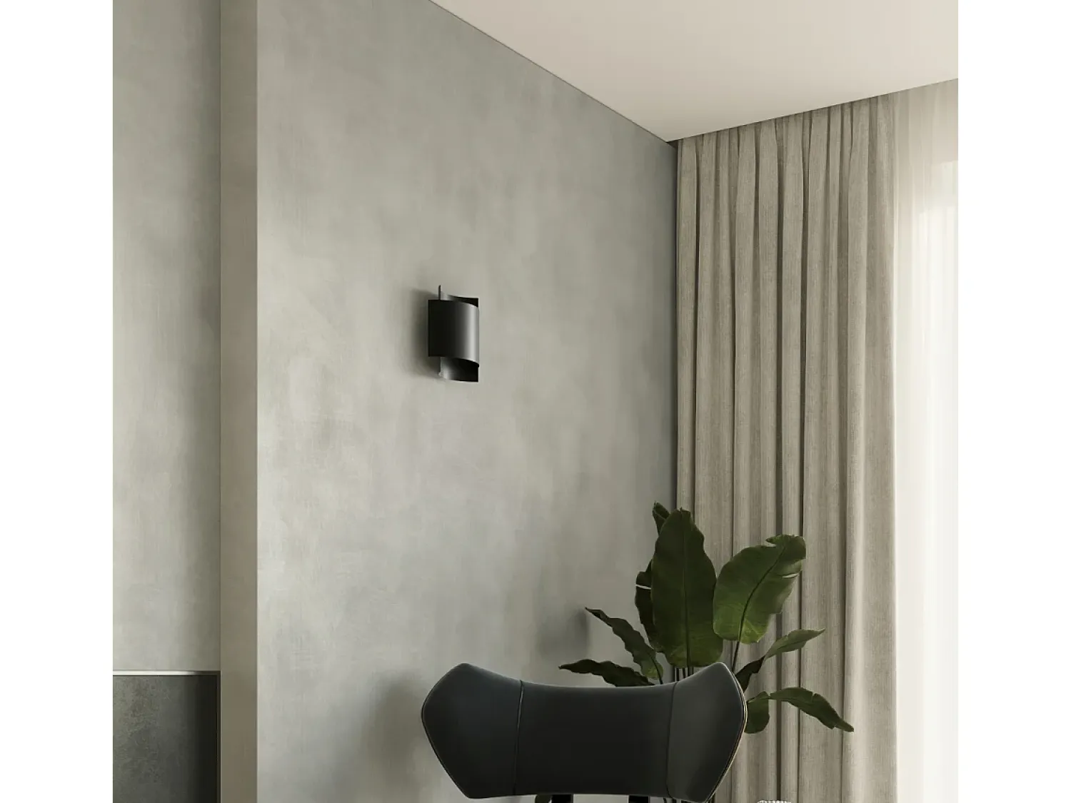 Sollux Lighting Aplique Para Pared^Lámparas de pared Influx industrial de acero - 1 fuentes luminosas 3000K - L.22 x A.23 cm - Negro