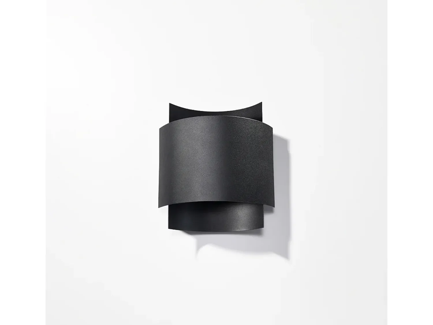 Sollux Lighting Aplique Para Pared^Lámparas de pared Influx industrial de acero - 1 fuentes luminosas 3000K - L.22 x A.23 cm - Negro