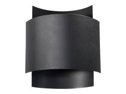 Sollux Lighting Aplique Para Pared^Lámparas de pared Influx industrial de acero - 1 fuentes luminosas 3000K - L.22 x A.23 cm - Negro