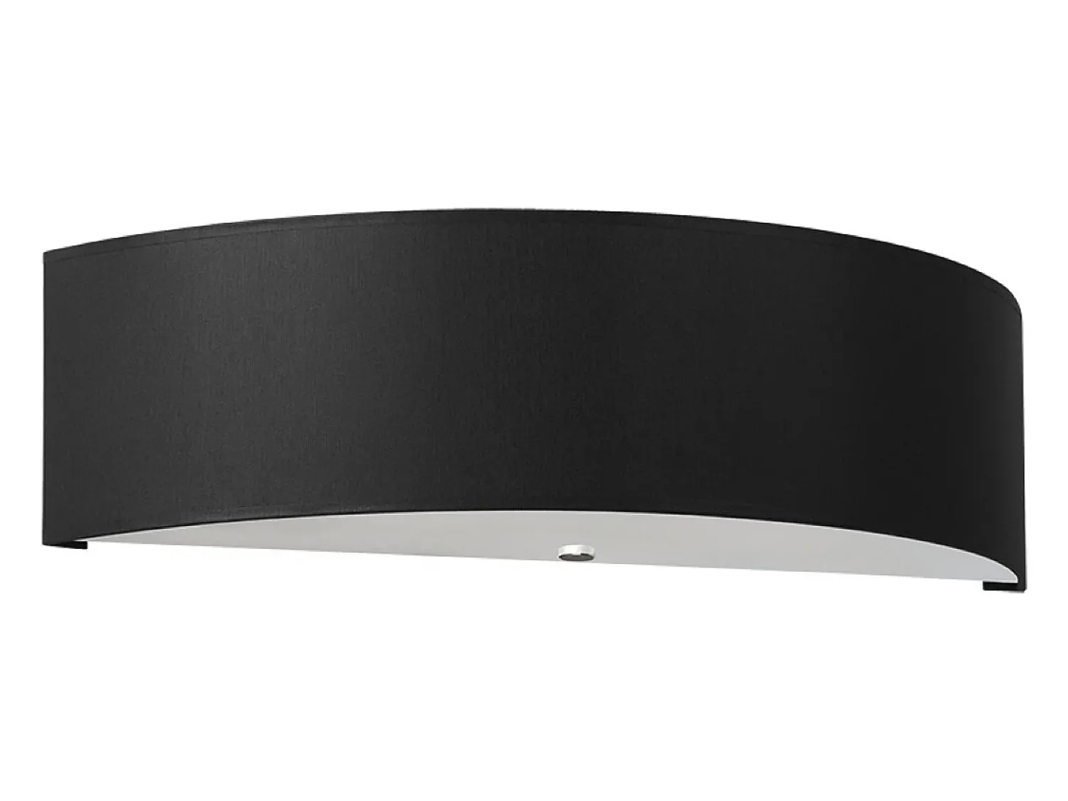 Sollux Lighting Aplique Para Pared^Lámparas de pared Kalmaris minimalista de tela/vidrio/acero - 2 fuentes luminosas 3000K - L.45 x A.12 cm - Negro