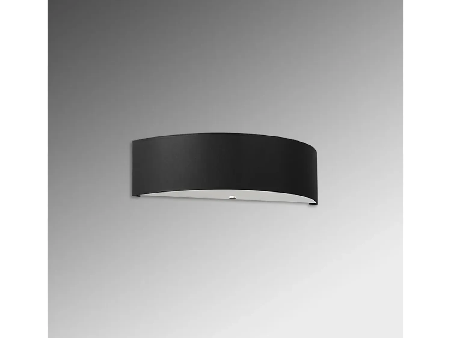 Sollux Lighting Aplique Para Pared^Lámparas de pared Kalmaris minimalista de tela/vidrio/acero - 2 fuentes luminosas 3000K - L.45 x A.12 cm - Negro