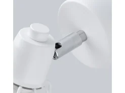 Sollux Lighting Aplique Para Pared^Lámparas de pared Lunova moderno de acero - 1 fuentes luminosas 3000K - L.18 x A.18 cm - Blanco