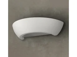 Sollux Lighting Aplique Para Pared^Lámparas de pared Luxis moderno de cerámica/vidrio - 1 fuentes luminosas 3000K - L.34 x A.8 cm - Blanco