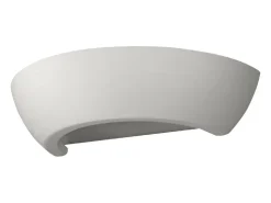 Sollux Lighting Aplique Para Pared^Lámparas de pared Luxis moderno de cerámica/vidrio - 1 fuentes luminosas 3000K - L.34 x A.8 cm - Blanco