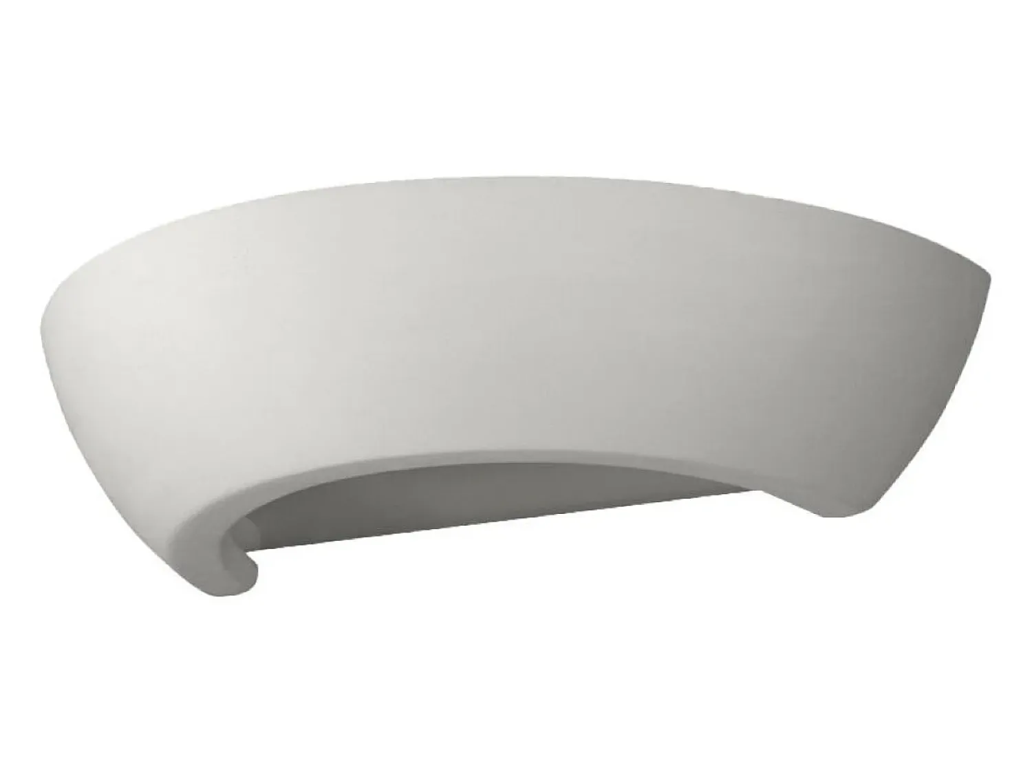 Sollux Lighting Aplique Para Pared^Lámparas de pared Luxis moderno de cerámica/vidrio - 1 fuentes luminosas 3000K - L.34 x A.8 cm - Blanco
