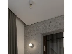 Sollux Lighting Lámparas de pared Nalvado industrial de concreto - 1 fuentes luminosas 4000K - L.10 x A.10 cm - Gris