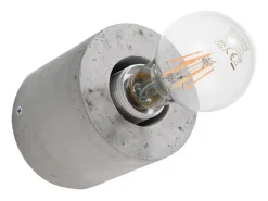 Sollux Lighting Lámparas de pared Nalvado industrial de concreto - 1 fuentes luminosas 4000K - L.10 x A.10 cm - Gris