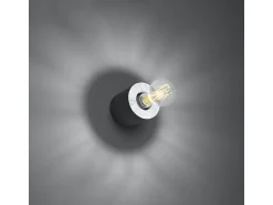 Sollux Lighting Lámparas de pared Nalvado industrial de concreto - 1 fuentes luminosas 4000K - L.10 x A.10 cm - Gris
