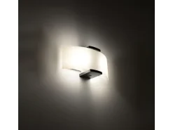 Sollux Lighting Aplique Para Pared^Lámparas de pared Nerilo moderno de madera/vidrio - 2 fuentes luminosas 4000K - L.33 x A.14 cm - wengué/blanco Beige