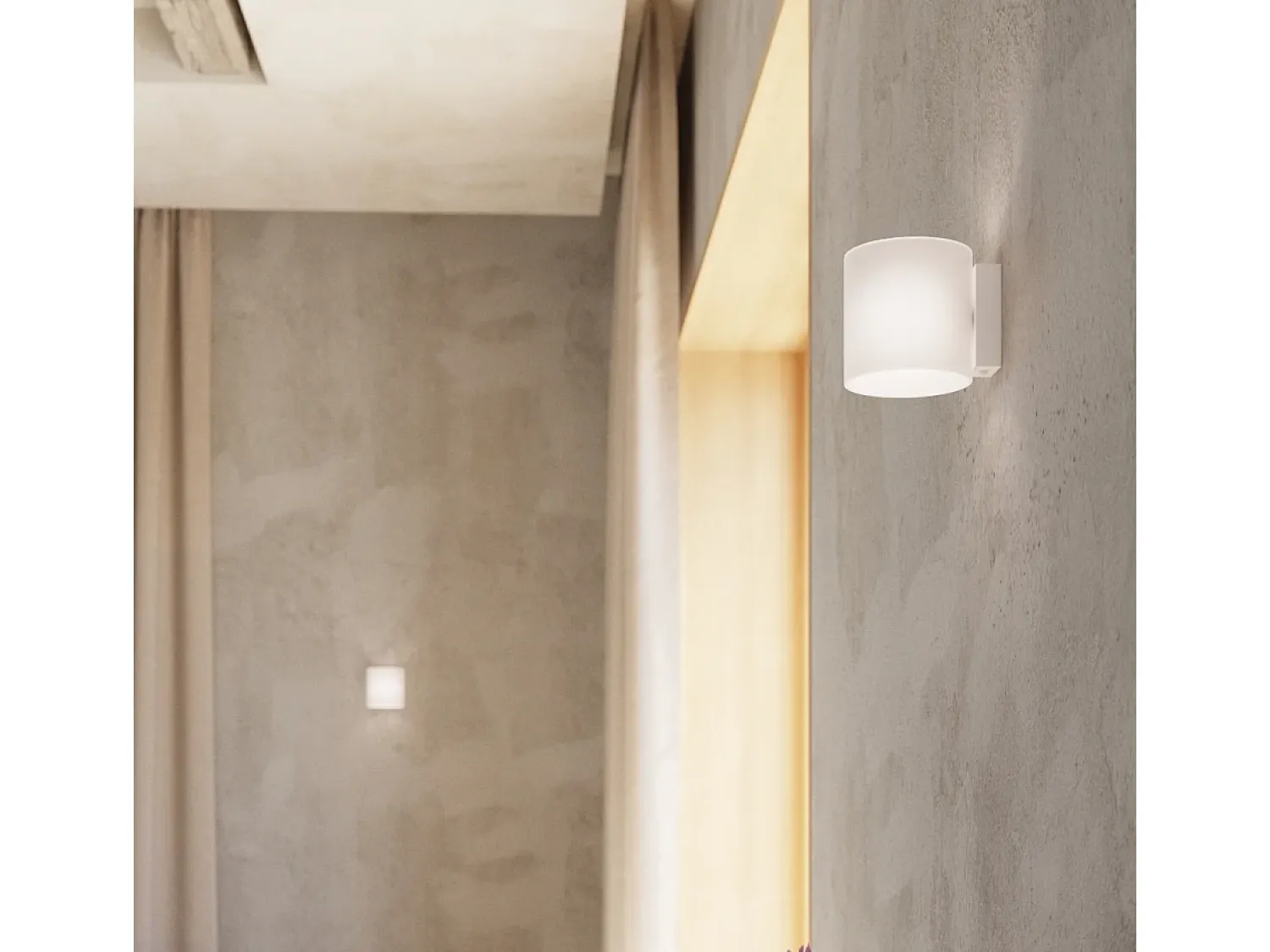 Sollux Lighting Aplique Para Pared^Lámparas de pared Novici moderno de vaso - 1 fuentes luminosas 4000K - L.10 x A.10 cm - Blanco