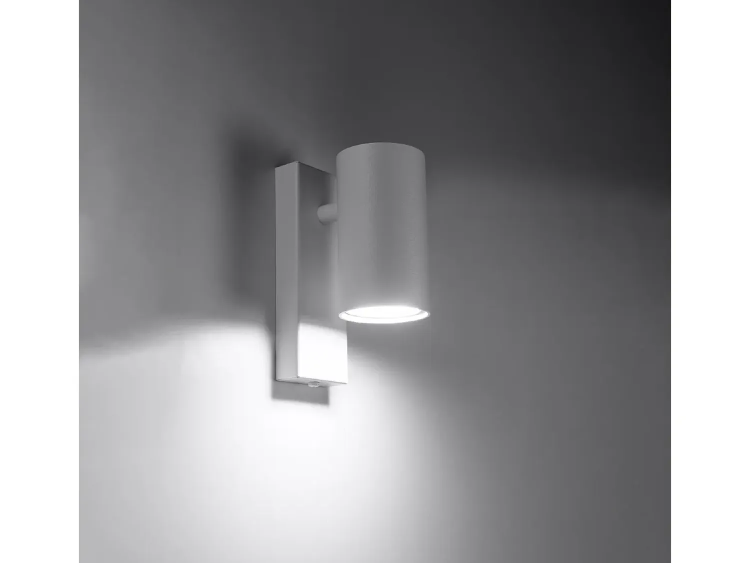 Sollux Lighting Aplique Para Pared^Lámparas de pared Nutiq moderno de acero - 1 fuentes luminosas 4000K - L.6 x A.15 cm - Blanco