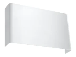 Sollux Lighting Aplique Para Pared^Lámparas de pared Overaqua moderno de acero - 2 fuentes luminosas 4000K - L.25 x A.15 cm - Blanco