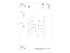 Sollux Lighting Aplique Para Pared^Lámparas De Pared Pastelo Moderno De Acero - 2 Fuentes Luminosas - L.2,5 X A.50 Cm - Blanco
