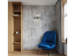 Sollux Lighting Aplique Para Pared^Lámparas de pared Quadx moderno de aluminio - 2 fuentes luminosas 3000K - L.26 x A.11 cm - Gris