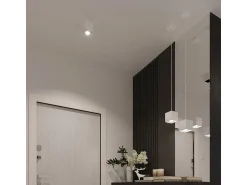Sollux Lighting Lámparas de pared Quadx moderno de aluminio - 1 fuentes luminosas 4000K - L.10 x A.10 cm - Blanco