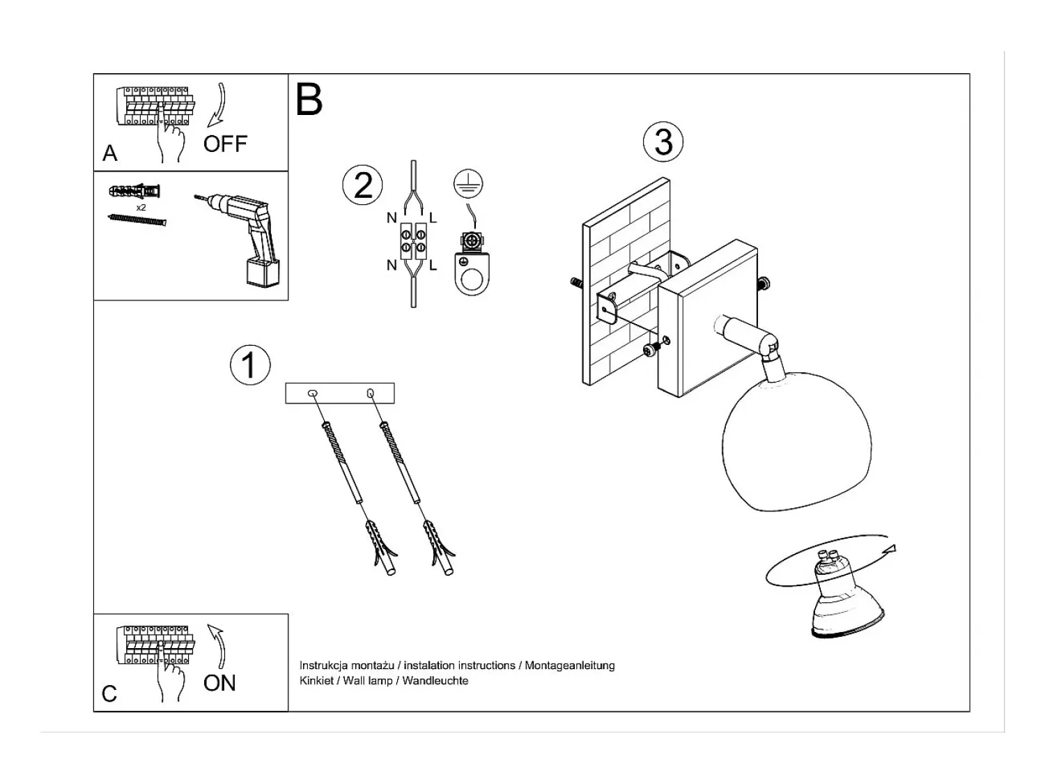 Sollux Lighting Aplique Para Pared^Lámparas de pared Rayis moderno de acero - 1 fuentes luminosas 4000K - L.10 x A.10 cm - Blanco