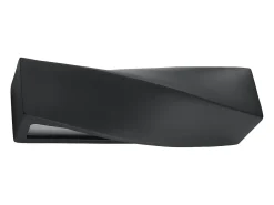 Sollux Lighting Aplique Para Pared^Lámparas de pared Sigmonix moderno de cerámica/vidrio - 1 fuentes luminosas 3000K - L.42 x A.14 cm - Negro