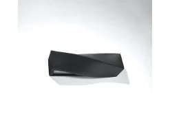 Sollux Lighting Aplique Para Pared^Lámparas de pared Sigmonix moderno de cerámica/vidrio - 1 fuentes luminosas 3000K - L.42 x A.14 cm - Negro